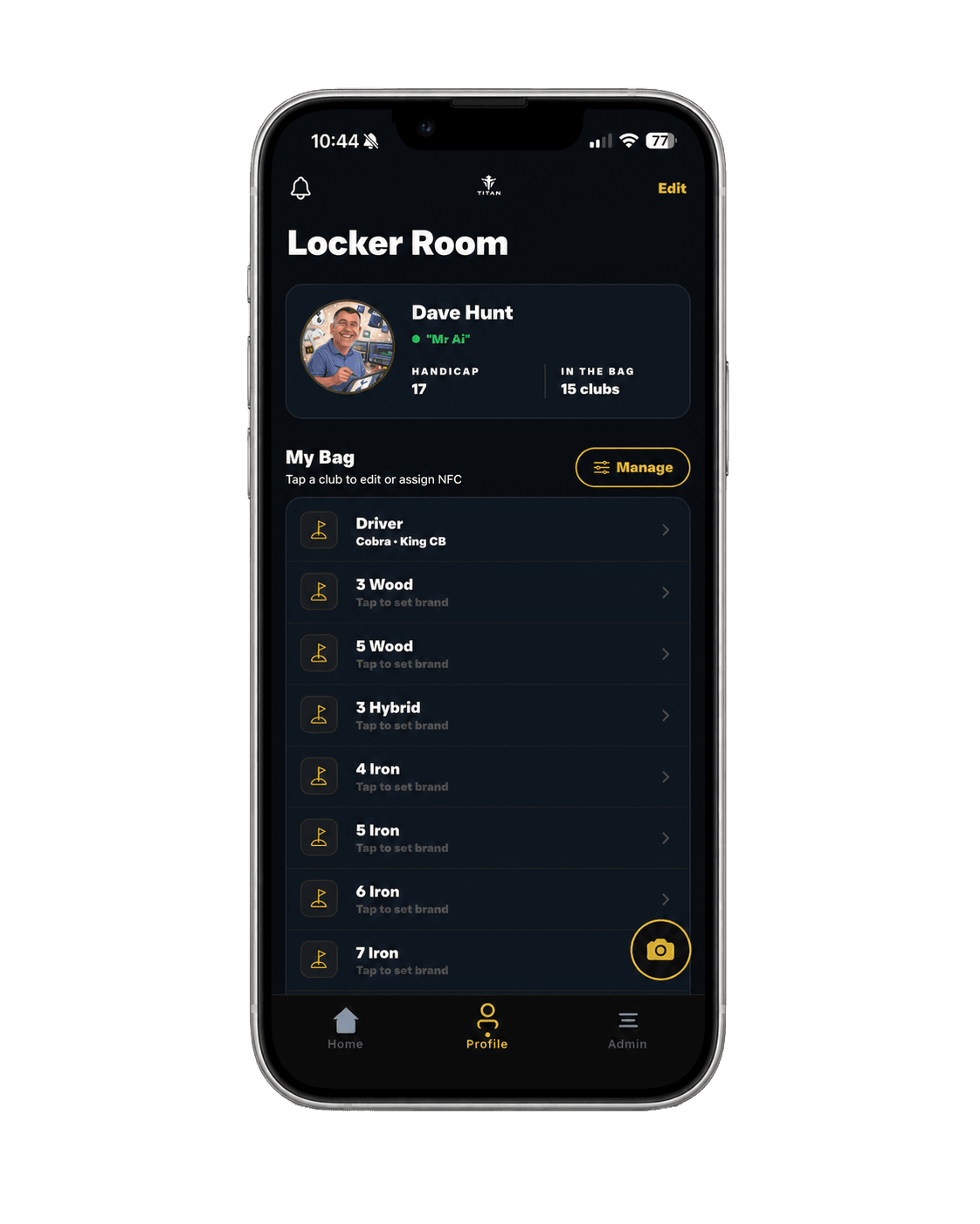 Titan Locker Room — bag management