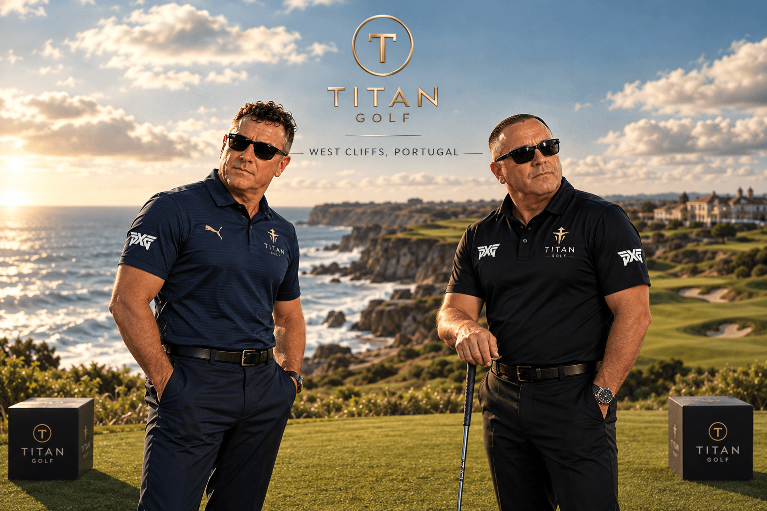 Davey McFadey and Rick Driver at West Cliffs, Portugal